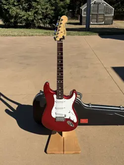 1993 FENDER STRATOCASTER STANDARD ROSEWOOD MIM CANDY APPLE RED HSC