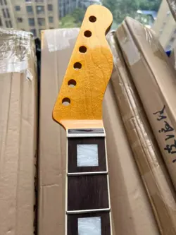 YELLOW 21 FRET ELECTRIC GUITAR NECK CANADA ROSEWOOD FRETBOARD FOR FENDER TL TELE