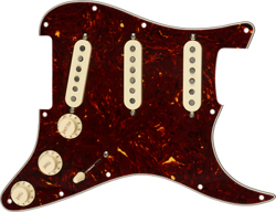 FENDER PRE-WIRED STRAT PICKGUARD CUSTOM SHOP TEXAS SPECIAL SSS - TORTOISE SHELL