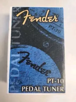 FENDER PT-10 CHROMATIC TUNER GUITAR PEDAL WITH BOX