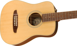 FENDER REDONDO MINI ACOUSTIC GUITAR NATURAL W GIGBAG