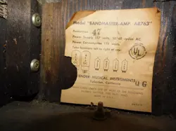 1967 FENDER BANDMASTER TUBE GUITAR AMPLIFIER HEAD