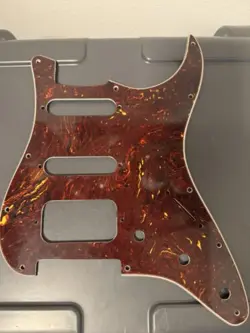GENUINE FENDER HSS STRATOCASTER PICKGUARD 11 HOLE TORTOISE SHELL
