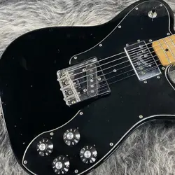 FENDER CLASSIC SERIES 72 TELECASTER CUSTOM BLACK ELECTRIC GUITAR EXCELLENT CONDI