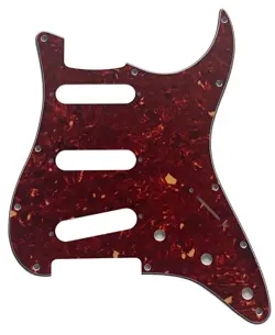 4 PLY RED FOR FENDER JIMI HENDRIX START BRIDGE REVERSED 11 HOLE GUITAR PICKGUARD