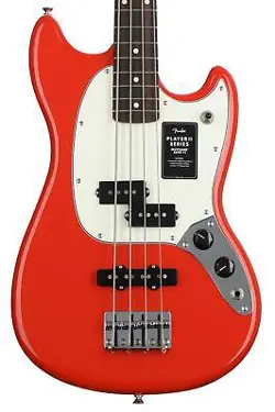 FENDER PLAYER II MUSTANG BASS PJ - CORAL RED WITH ROSEWOOD FINGERBOARD