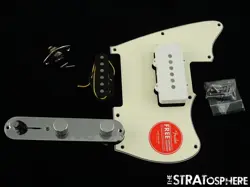 FENDER SQUIER PARANORMAL OFFSET TELE SJ LOADED PICKGUARD, TELECASTER PARCHMENT