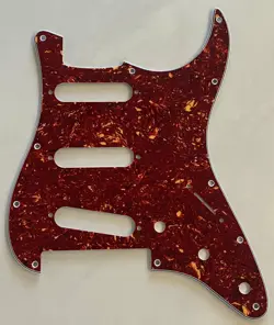 CUSTOM FOR FENDER START FLOYD ROSE TREMOLO SSS GUITAR PICKGUARD RED TORTOISE