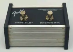 VINTAGE 1980S FENDER 2 BUTTON FOOT SWITCH CHANNEL SELECT DRIVE/MORE DRIVE