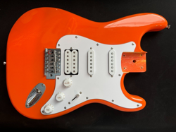 NEW ORANGE LOADED ELECTRIC GUITAR BODY FITS FENDER CUSTOM SHOP STRAT