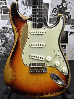 FENDER CUSTOM SHOP MBS 1961 STRATOCASTER HEAVY RELIC -FADED 3 COLOR SUNBURST- BY