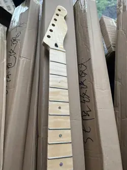 TIGER ROASTED FLAME MAPLE ELECTRIC GUITAR NECK 22 FRET FOR FENDER ST REPLACEMENT