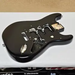 1998 FENDER USA STRAT BODY BLACK FOR 90'S AMERICAN STRATOCASTER ELECTRIC GUITAR