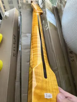 21FRET TIGER ROASTED FLAME ELECTRIC GUITAR NECK ROSEWOOD FRETBOARD FOR FENDER TL