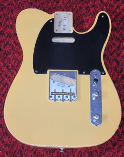 FENDER 2018 ROAD WORN 50S TELECASTER BODY (PARTIALLY LOADED)