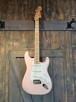 2021 MEXICO FENDER STRATOCASTER 75TH ANNIVERSARY PINK ELECTRIC GUITA (AM1082648)