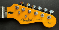 AGED MAPLE/ROSEWOOD ELECTRIC GUITAR NECK FITS FENDER CUSTOM SHOP STRAT W/ TUNERS