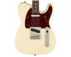 USED FENDER AMERICAN PROFESSIONAL II TELECASTER - OLYMPIC WHITE W/ ROSEWOOD FB