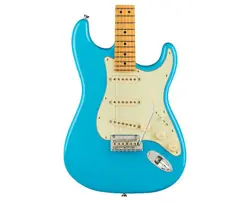 USED FENDER AMERICAN PROFESSIONAL II STRATOCASTER - MIAMI BLUE W/ MAPLE FB