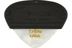 FENDER MOJO GRIP GUITAR PICKS 351 SHAPE, CELLULOID, WHITE MOTO, THIN, 3-PACK