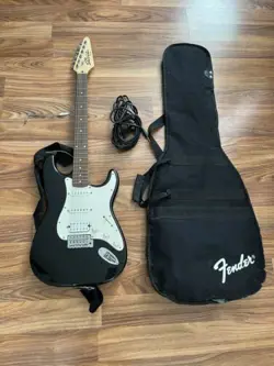FENDER STARCASTER ELECTRIC GUITAR IN BLACK MADE IN INDONESIA (CMP104956)