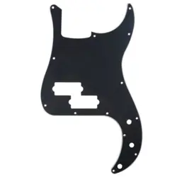 MUSICLILY 3PLY BLACK 13 HOLE PICKGUARD FOR FENDER US STANDARD PRECISION BASS PB