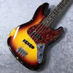 FENDER CUSTOM SHOP 1961 JAZZ BASS HEAVY RELIC - 3TONE SUNBURST - 4.17KG