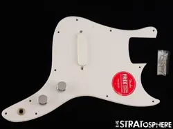 FENDER SQUIER SONIC BRONCO BASS LOADED PICKGUARD PREWIRED WHITE