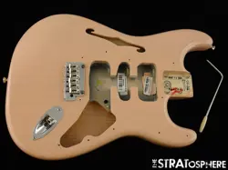 FENDER FSR AMERICAN PROFESSIONAL II STRAT THINLINE BODY HARDWARE, ASH SHELL PINK