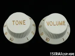 FENDER SQUIER MINI SERIES STRAT 2 GUITAR KNOBS 1 VOLUME 1 TONE STRATOCASTER