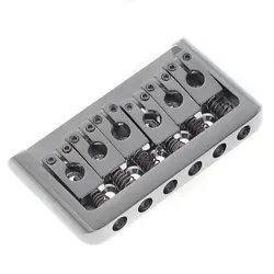 METAL GUITAR FIXED HARDTAIL BRIDGE CHROME FOR 6 STRING FENDER STRAT TELE GUITAR