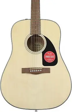 FENDER CD-60 DREADNOUGHT V3 ACOUSTIC GUITAR, NATURAL, WITH CASE
