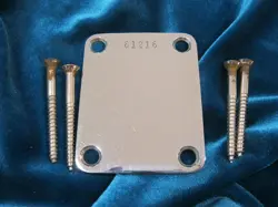 1961 FENDER NECK PLATE FOR STRATOCASTER TELECASTER PRECISION JAZZ BASS  SCREWS