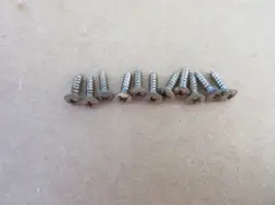 VINTAGE FENDER STRATOCASTER PICKGUARD SCREWS WORN TARNISHED