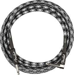 FENDER PROFESSIONAL INSTRUMENT CABLE 10FT STRAIGHT-ANGLE WINTER CAMO - 1 PACK