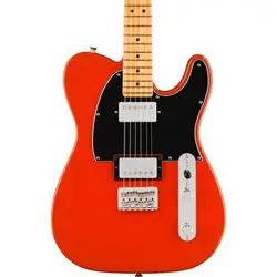 USED FENDER PLAYER II TELECASTER HH MAPLE - CORAL RED