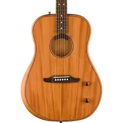 USED FENDER HIGHWAY SERIES DREADNOUGHT ACOUSTIC ELECTRIC - ALL MAHOGANY
