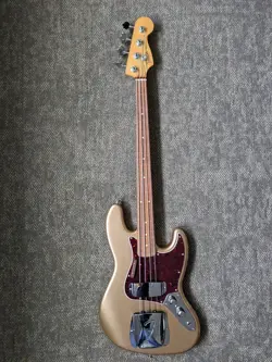 FENDER VINTERA '60S JAZZ BASS WITH PAU FERRO FRETBOARD FIREMIST GOLD