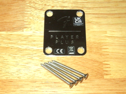 FENDER 2022 CHROME LOGO PLAYER PLUS STRATOCASTER TELECASTER NECK PLATE