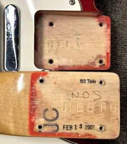 FENDER CUSTOM SHOP 1963 TELECASTER NOS CANDY APPLE RED 2001