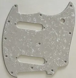 IVORY WHITE PEARL PICKGUARD FIT FENDER OFFSET SERIES MUSTANG STYLE GUITAR PARTS