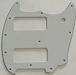 PARCHMENT PICKGUARD FIT FENDER OFFSET SERIES MUSTANG P90 STYLE GUITAR PARTS