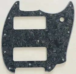BLACK PEARL PICKGUARD FIT FENDER OFFSET SERIES MUSTANG P90 STYLE GUITAR PARTS