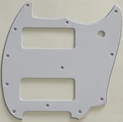 3 PLY WHITE PICKGUARD FIT FENDER OFFSET SERIES MUSTANG P90 STYLE GUITAR PARTS