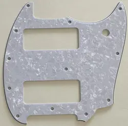 WHITE PEARL PICKGUARD FIT FENDER OFFSET SERIES MUSTANG P90 STYLE GUITAR PARTS