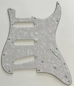 IVORY WHITE PICKGUARD FOR FENDER 11 HOLE JIMI HENDRIX STRAT BRIDGE REVERSED