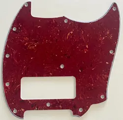 4 PLY RED TORTOISE PICKGUARD FIT FENDER SERIES MUSTANG P90 STYLE GUITAR PARTS