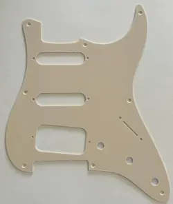 1 PLY YELLOW GUITAR PICKGUARD FIT FENDER 8 SCREW STRATOCASTER START HSS STYLE