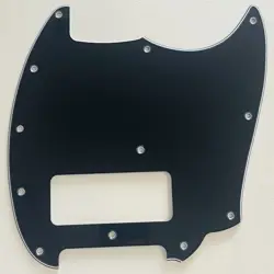 3 PLY BLACK PICKGUARD FIT FENDER SERIES MUSTANG P90 STYLE GUITAR PARTS
