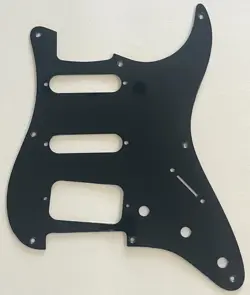 1 PLY BLACK GUITAR PICKGUARD FIT FENDER 8 SCREWS STRATOCASTER START HSS STYLE